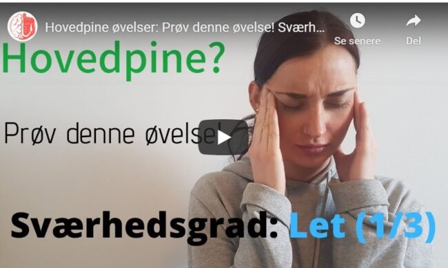thumbnail for video med lette øvelser mod hovedpine