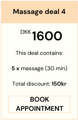 pricing for massage packages