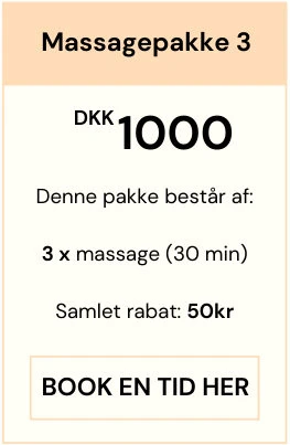 pris på massagepakke 3 hos Smertefys