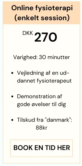 priser på online fysioterapi
