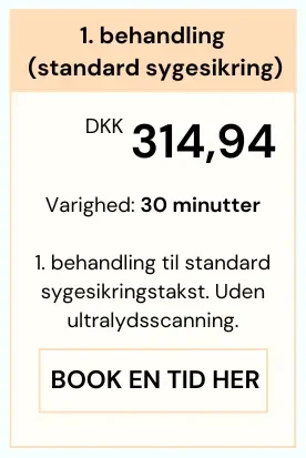 Priser på 1. behandling hos Smertefys