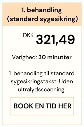 Priser på 1. behandlinger hos Smertefys