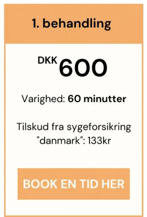 Pris på første behandling uden henvisning